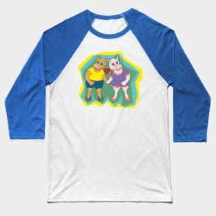 Two hippos in love Baseball T-Shirt